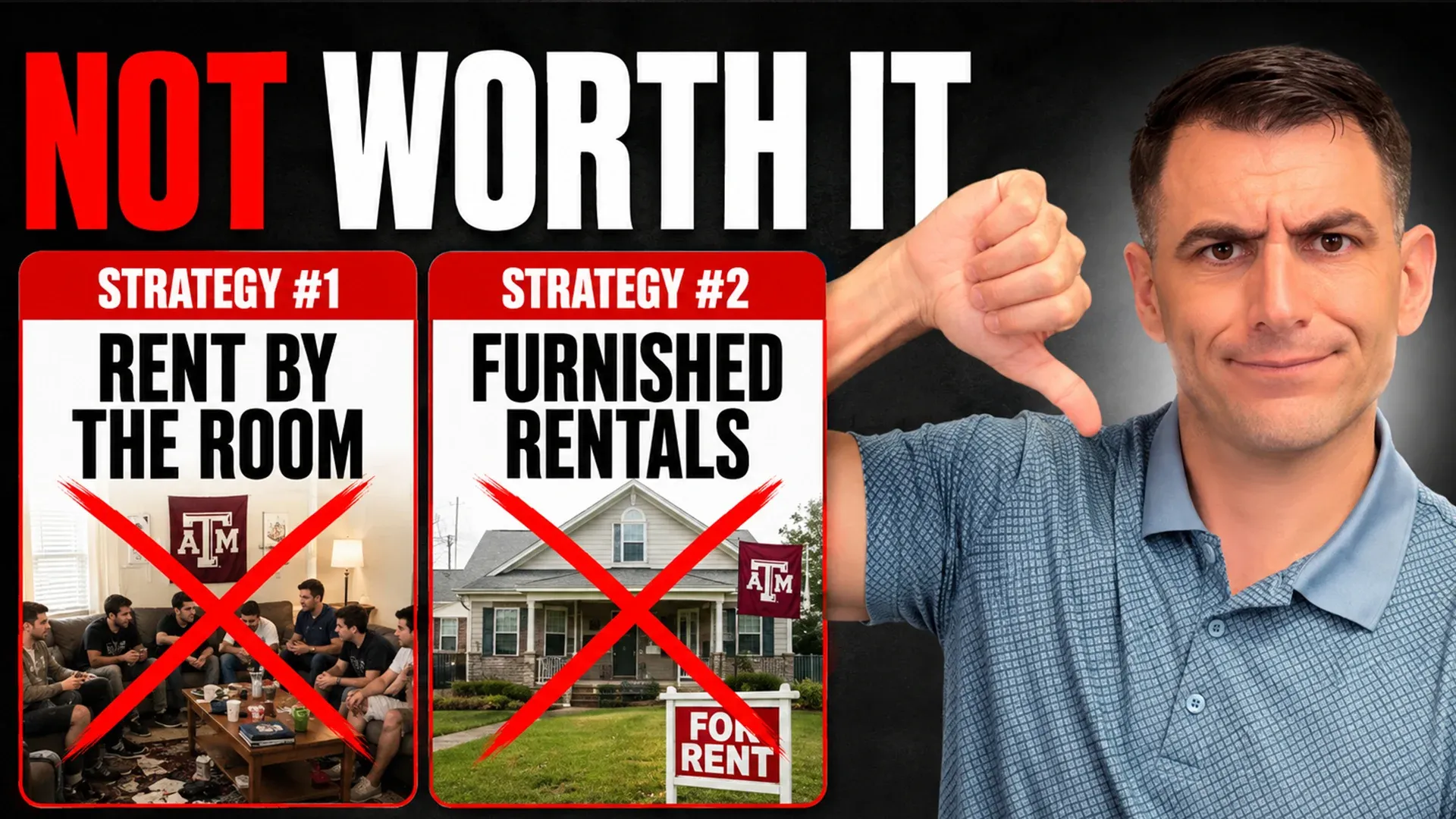 Why Furnished Rentals and Rent-by-the-Room Strategies Lose Money in Bryan-College Station (And the One Exception)